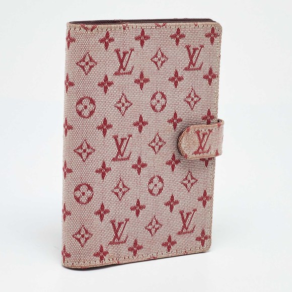LOUIS VUITTON Cherry Mini Lin Canvas Small Ring Agenda PM Cover - Picture 3 of 8